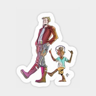 Star Lord And Groot Sticker